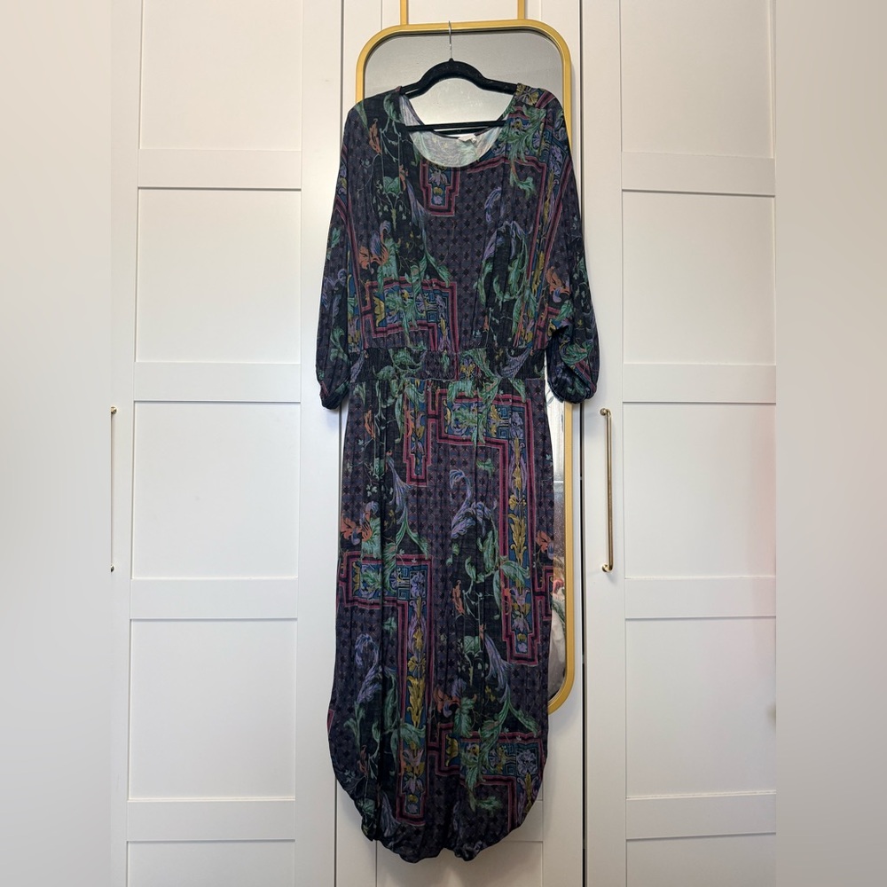 Anthropologie dolman sleeve midi dress